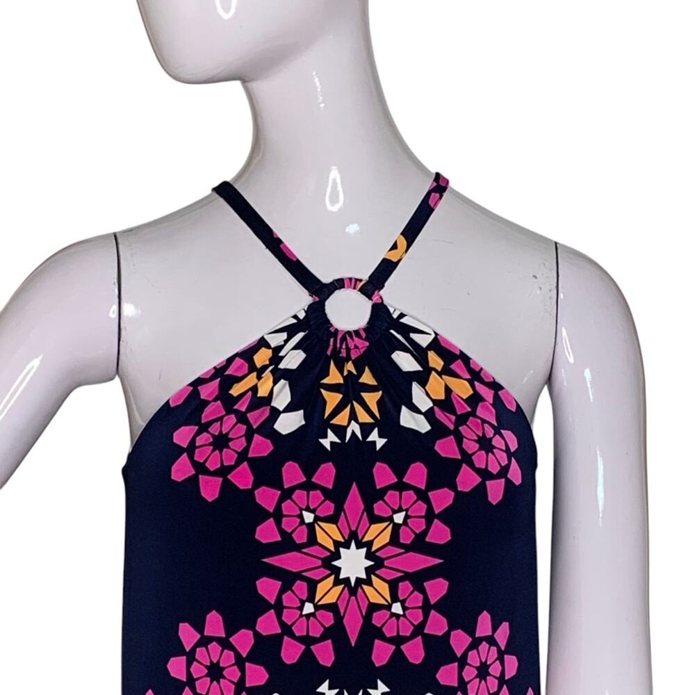 INC International Concept Halter Sleeveless Dress Geometric Print Size S - Picture 2 of 12